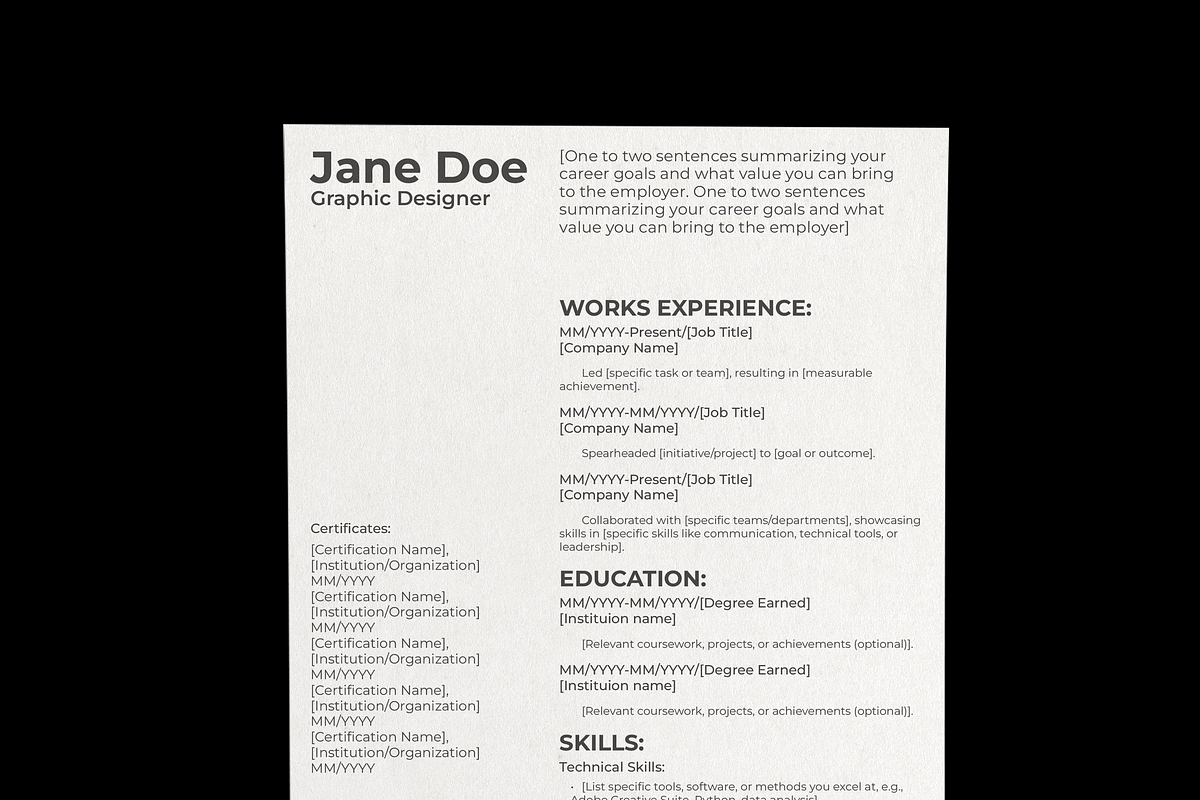 CV/Resume & Cover Letter Template_05, a Resume Template by Akreatipe (Photo 3 of 4)