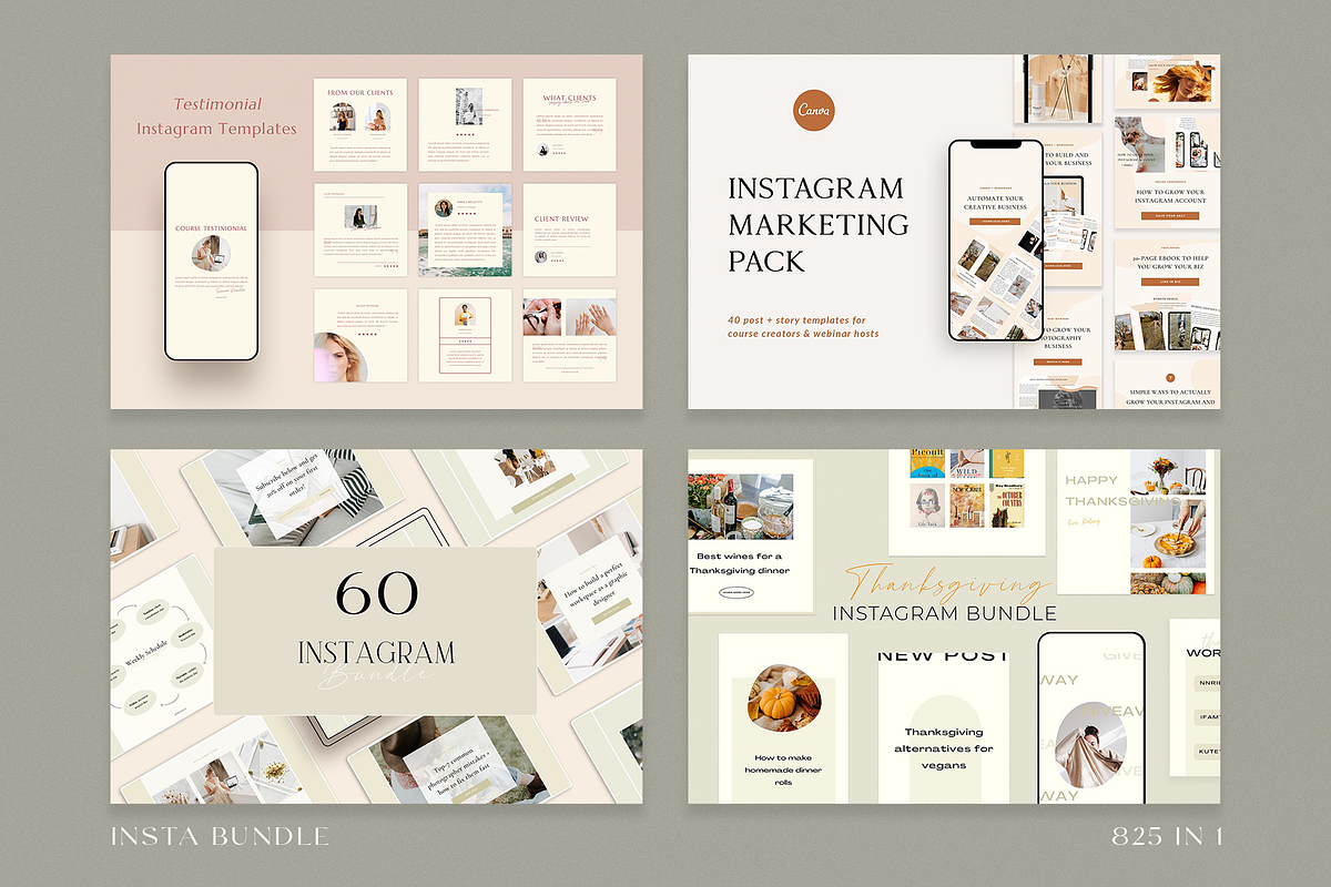 Ultimate Insta Bundle | Canva, a Social Media Template by Ralony (Photo 5 of 7)
