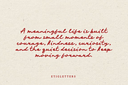Ophelia Elow Bold Script, a Script Font by etigletters (Thumbnail 4 of 10)