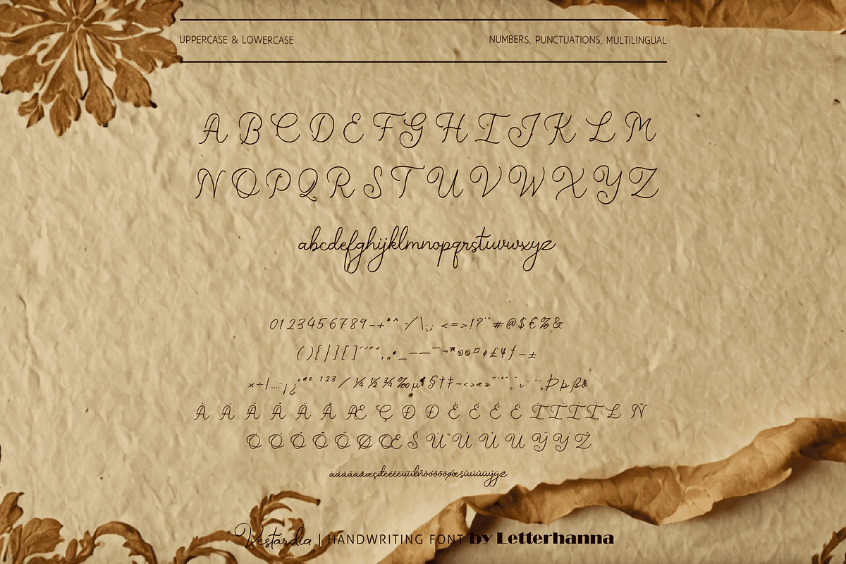 Vestardia Font, a Handwritten Font by Letterhanna Studio (Photo 13 of 16)