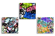 Graffiti Seamless Patterns set., a Pattern Graphic by NKTKNS (Thumbnail 3 of 6)