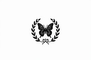 Rose Butterfly Wreath Silhouette —, an Illustration by Amazin_art (Thumbnail 3 of 25)