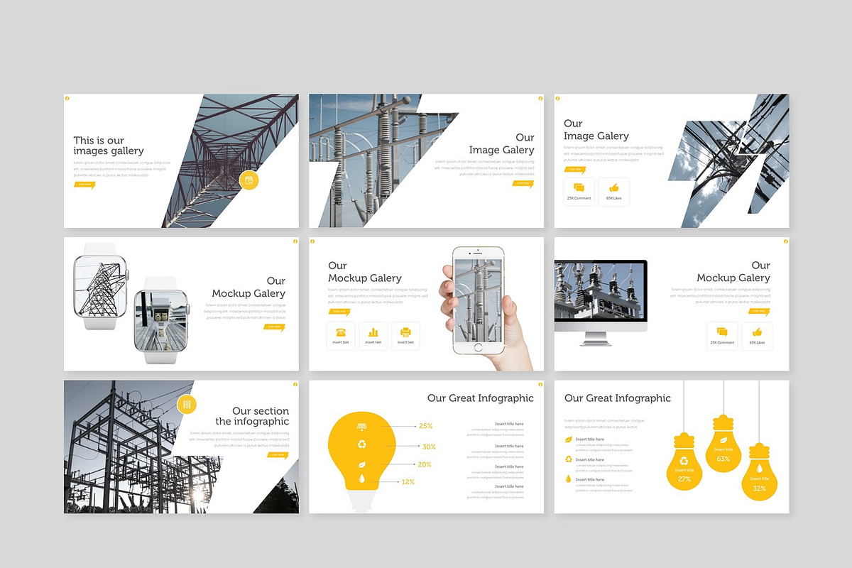 Electric - Powerpoint Template, a Presentation Template by inspirasign