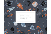 Cosmic celestial space pattern kids, a Pattern Graphic by Milatoo (Thumbnail 2 of 3)