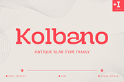 Kolbano - Antique Typefamily, a Slab Serif Font by Jehoo Creative (Thumbnail 1 of 12)