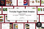 Everyday Veggies Recipe Book, a Magazine Template by SonaGeciova (Thumbnail 1 of 17)