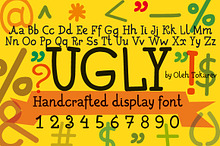Ugly handcrafted display font
