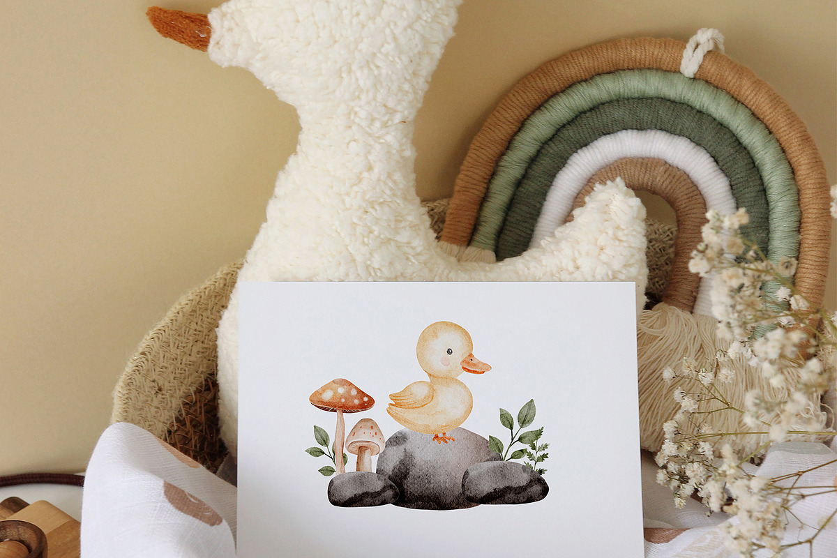 Boho nursery watercolor clipart, an Animal Illustration by Pattern + watercolor (Photo 5 of 10)