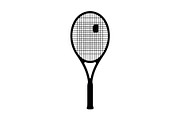 Tennis Racket Icon Silhouette Bundle, an Illustration by Designs_River (Thumbnail 13 of 51)
