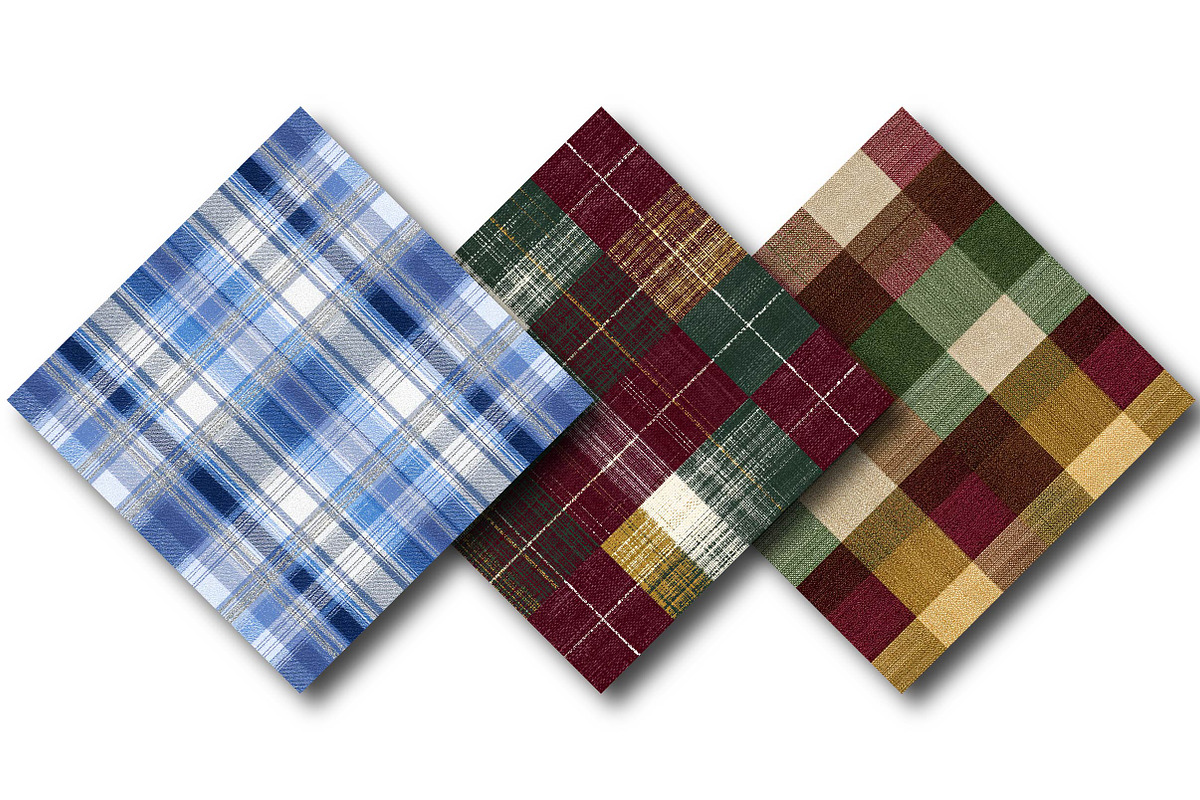 Christmas Checkered Patterns, a Texture Illustration by DreamPrint404 (Photo 3 of 4)