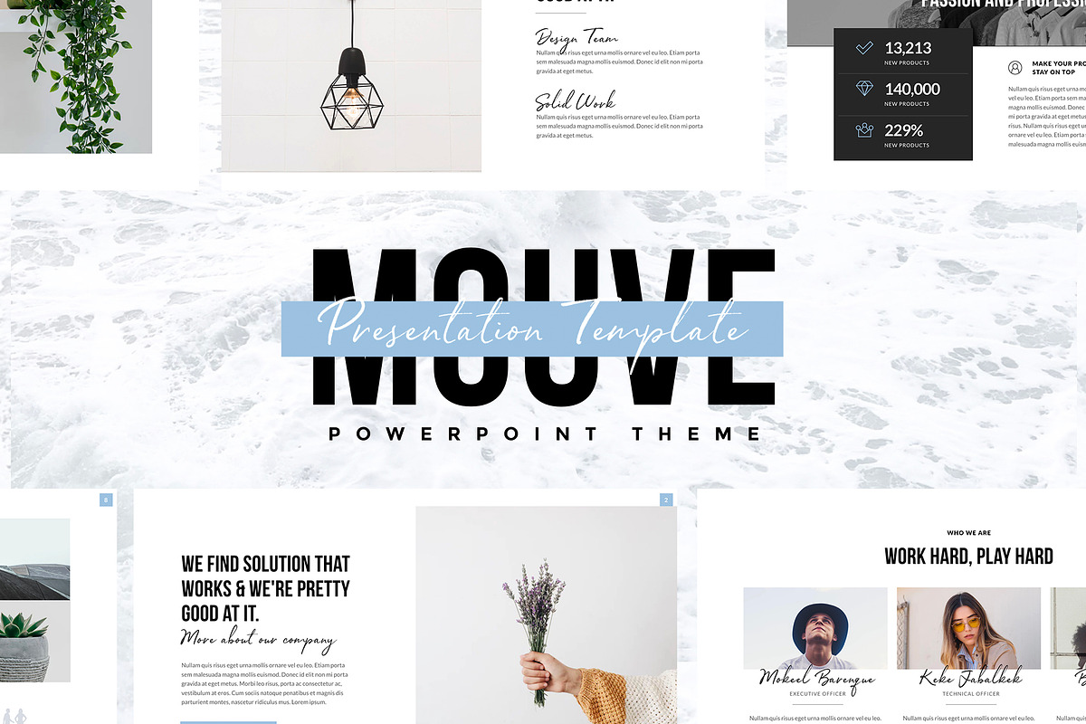 MOUVE - Elegant Powerpoint Template, a Presentation Template by Slidehack (Photo 1 of 4)