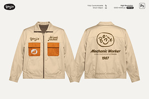 Work Jacket Mockup