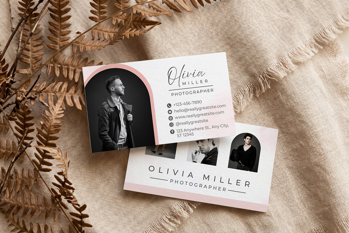 Photographer Business Card Template, a Business Card Template by Arslan (Photo 1 of 6)