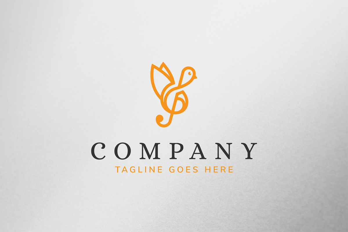 Music Bird Logo, a Branding & Logo Template by C_Monica (Photo 1 of 3)