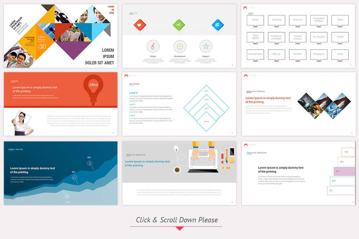MINIMAL Slides PowerPoint, a Presentation Template by ORCOLOR (Photo 3 of 5)