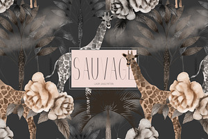 Sauvage, Luxury Jungle Pattern