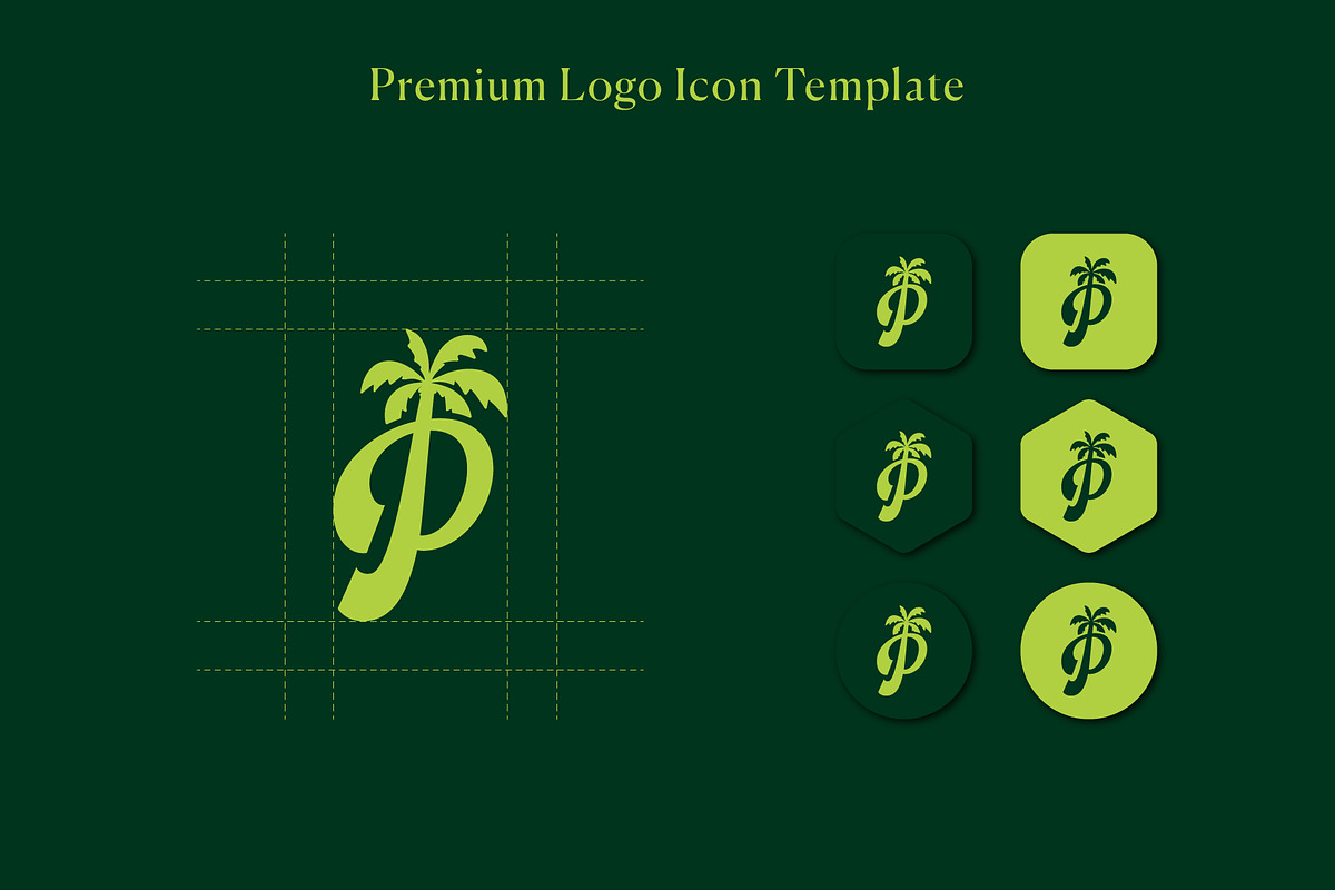 Letter A-Z With palm Logo Kit, a Branding & Logo Template by Luxury Logos (Photo 3 of 11)