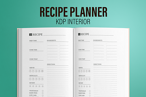 Recipe Planner KDP Interior