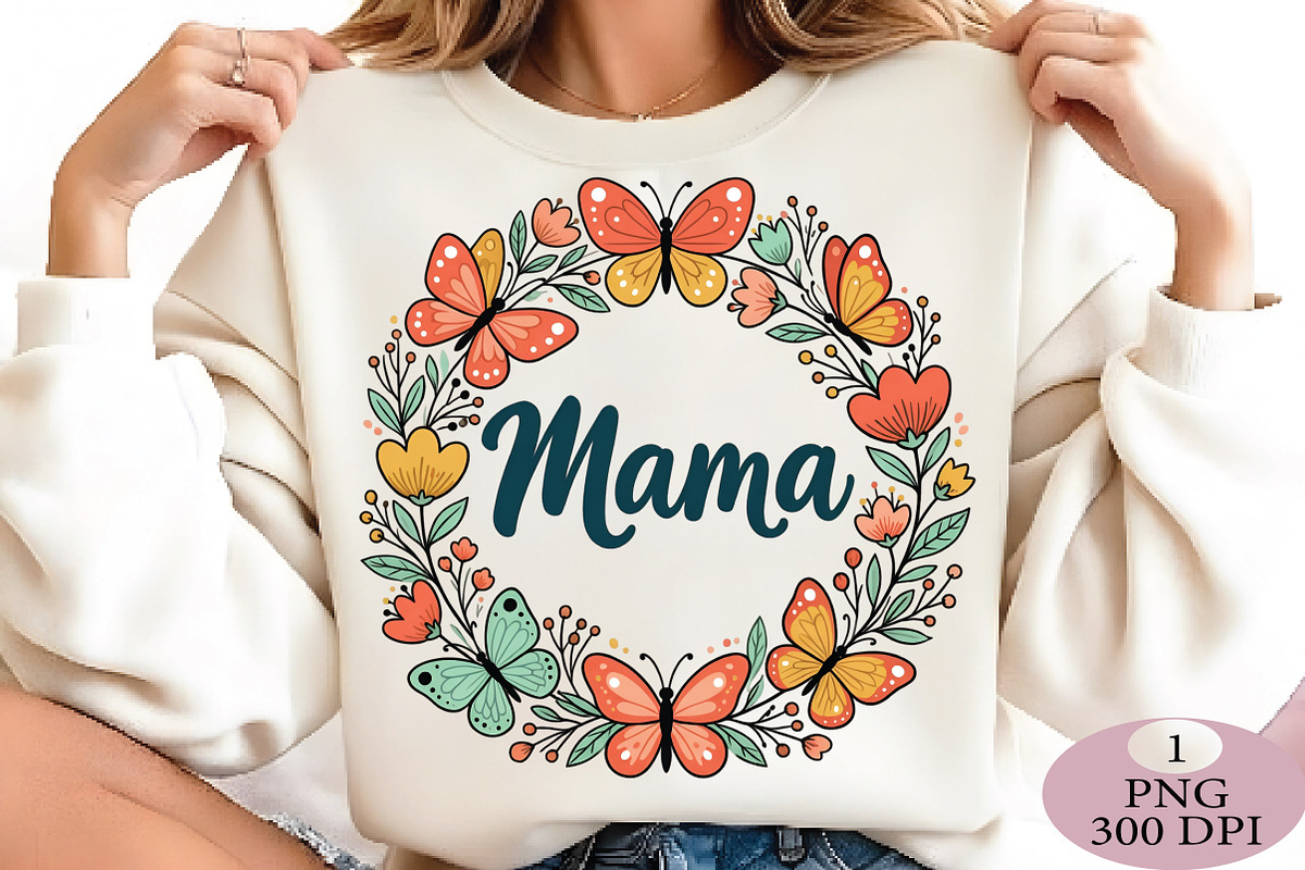 Floral Mama PNG Wildflower Mother's, an Illustration by Daily.Designs (Photo 3 of 5)