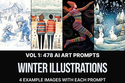 478 Midjourney Winter Prompts, a Seasonal Illustration by Sevenstyles