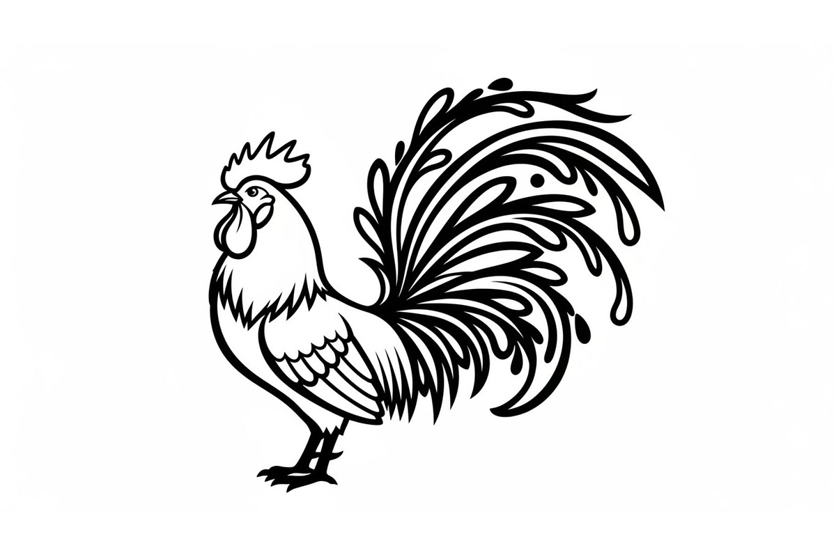 Rooster Chicken Silhouette Bundle, an Illustration by Designs_River (Photo 13 of 51)