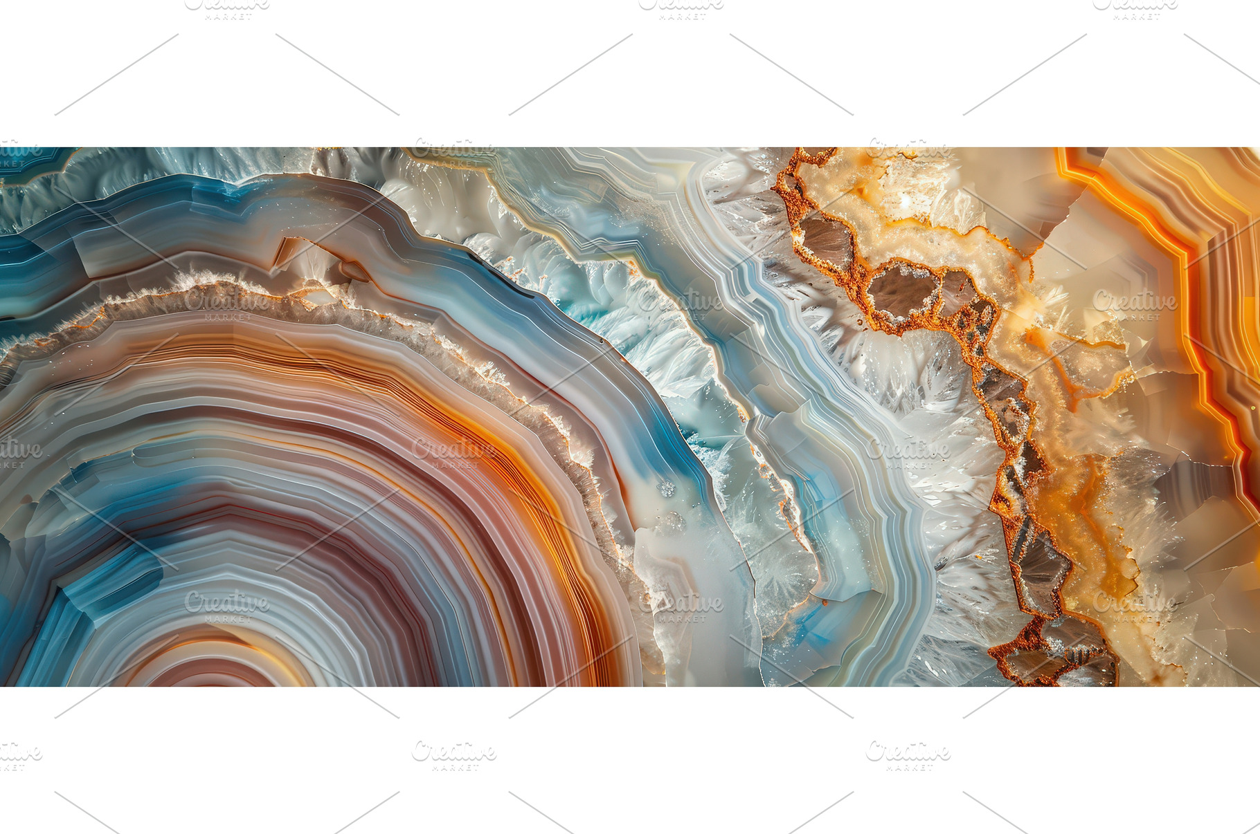 Colorful polished agate stone cross, an Abstract Photo by piter.goskov
