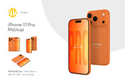 iPhone 17 Pro Mockup Set, an iPhone Mockup by Country4k (Thumbnail 1 of 4)