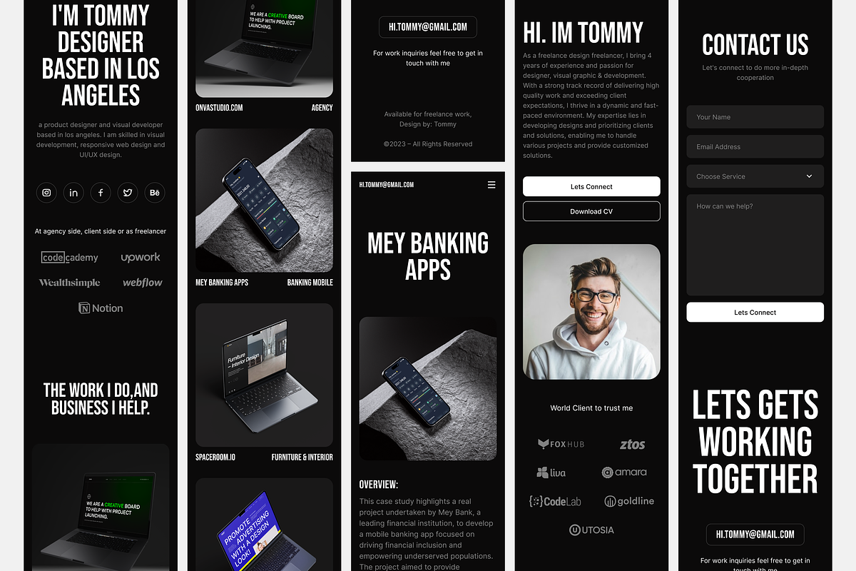 Tommy - Personal Portfolio Website, a Landing Page Template by SundayWorkTeam (Photo 3 of 4)