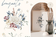 Frozen Flowers Watercolor Collection, a Texture Illustration by Julia Dreams (Thumbnail 3 of 8)