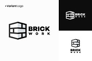 Modern Brick logo, Brick Work simple, a Branding & Logo Template by Lucky Creative (Thumbnail 5 of 5)
