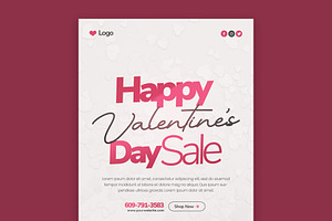 Valentine's Day Flyer Template, a Flyer Template by Saman Osama