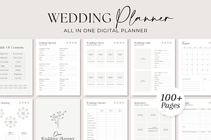 Digital Wedding Planner Bundle, a Magazine Template by ShopRShop