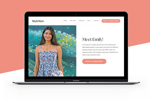 Nutritionist Squarespace Template