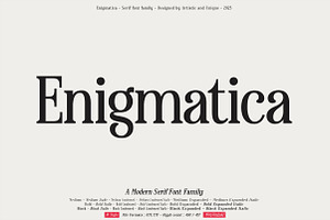 Enigmatica - Serif Font Family