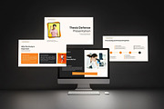 Orange Black Simple Thesis Defense, a Presentation Template by Claymoon Lab (Thumbnail 1 of 3)