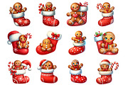 Christmas Gingerbread Man Cookie, an Illustration by Design Market (Thumbnail 2 of 4)