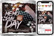 Memorial Day Flyer, a Flyer Template by regalDRAW (Thumbnail 1 of 3)