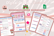 Creator Dashboard Spreadsheet, a Stationery Template by bellaROSEworkshop (Thumbnail 5 of 6)