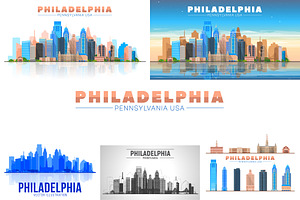 Philadelphia Pensylvania USA skyline