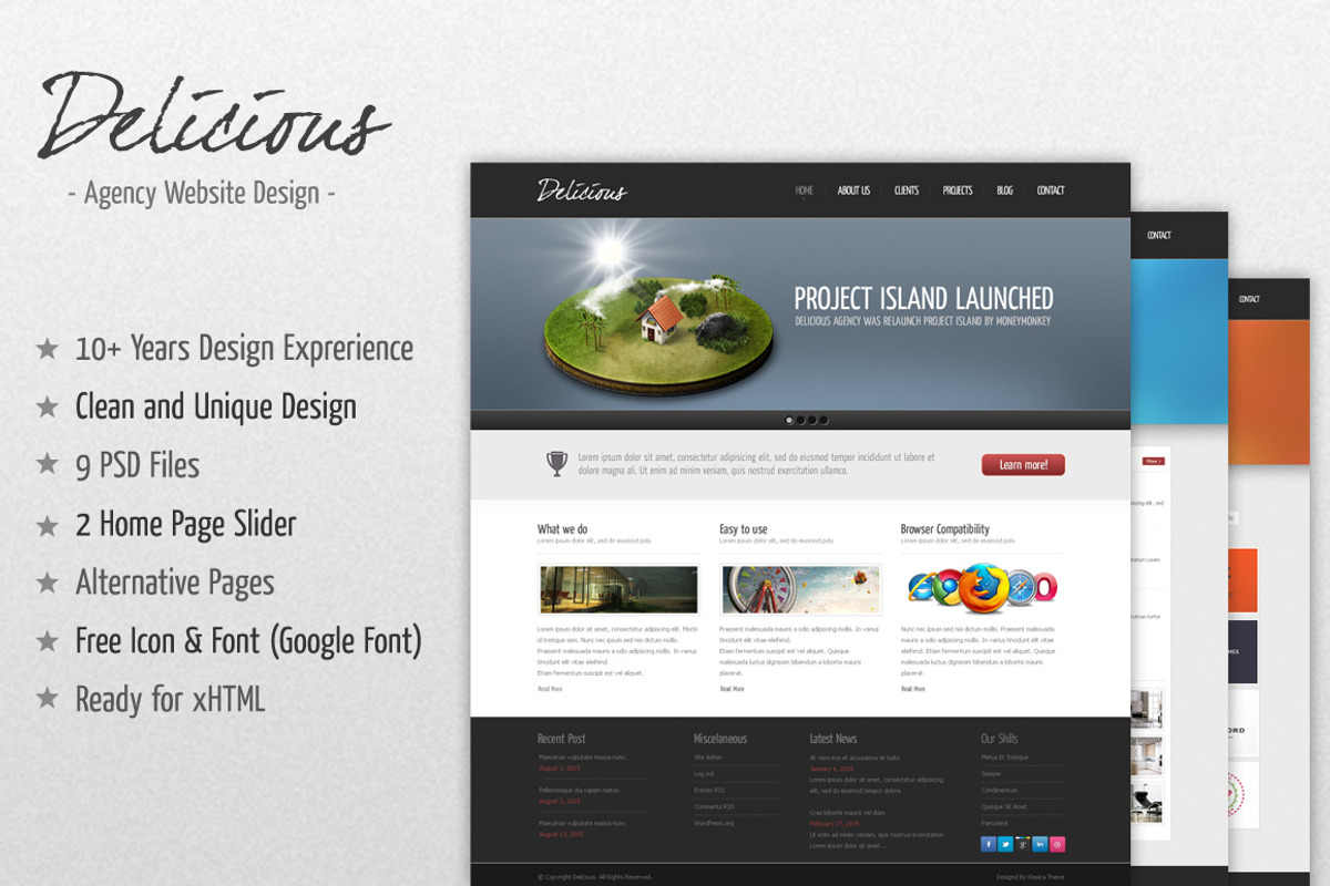Delicious Agency Website, a Websites & App Template by IQSIR (Photo 1 of 5)