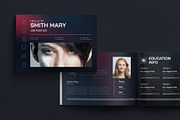 Resume Booklet Template Landscape, a Resume Template by TemplatesForest (Thumbnail 1 of 5)