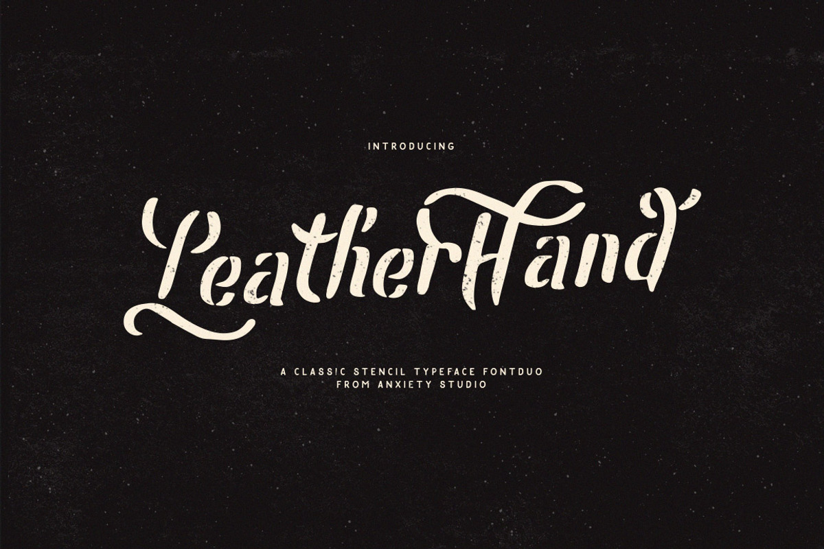 Leatherhand Stencil Fontduo preview 8