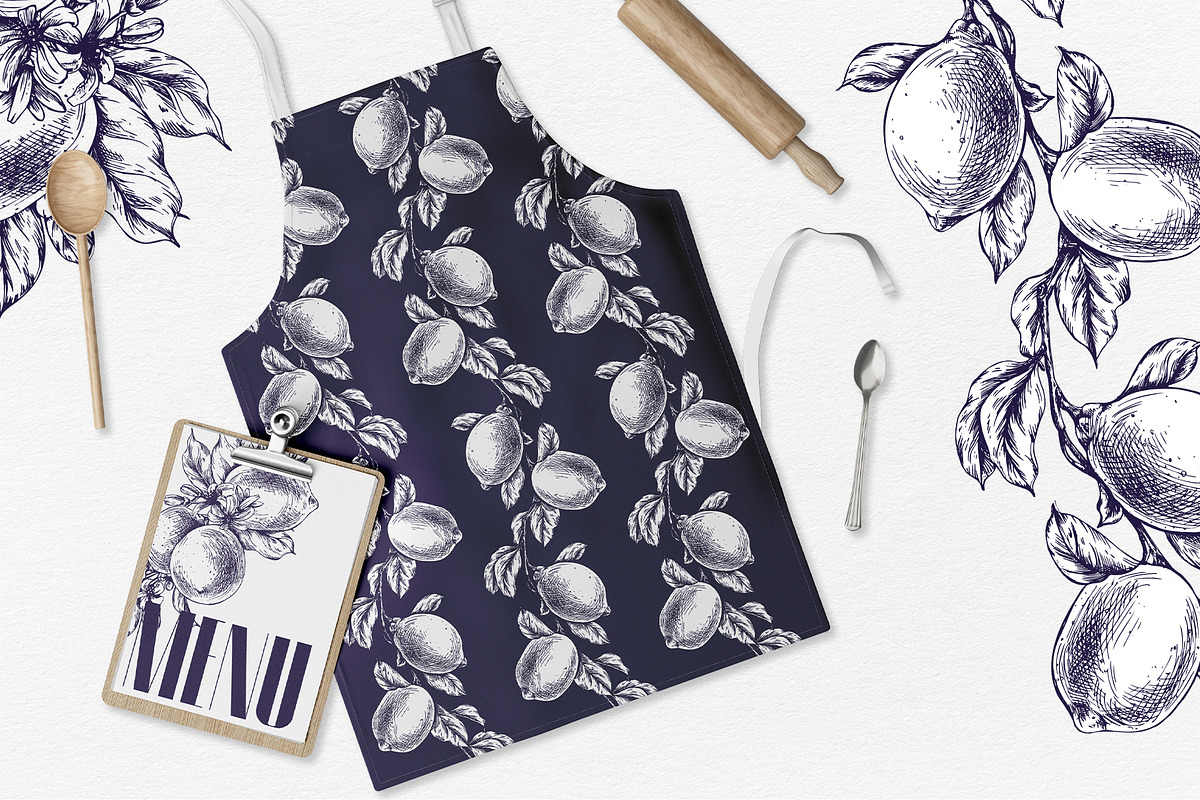 Vintage Lemon Engraving Collection, a Food Illustration by NATASHA CHU (Photo 9 of 14)