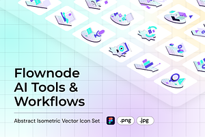Flownode AI Tools Icon Set - Vector, an Icon by Bend Brand Design