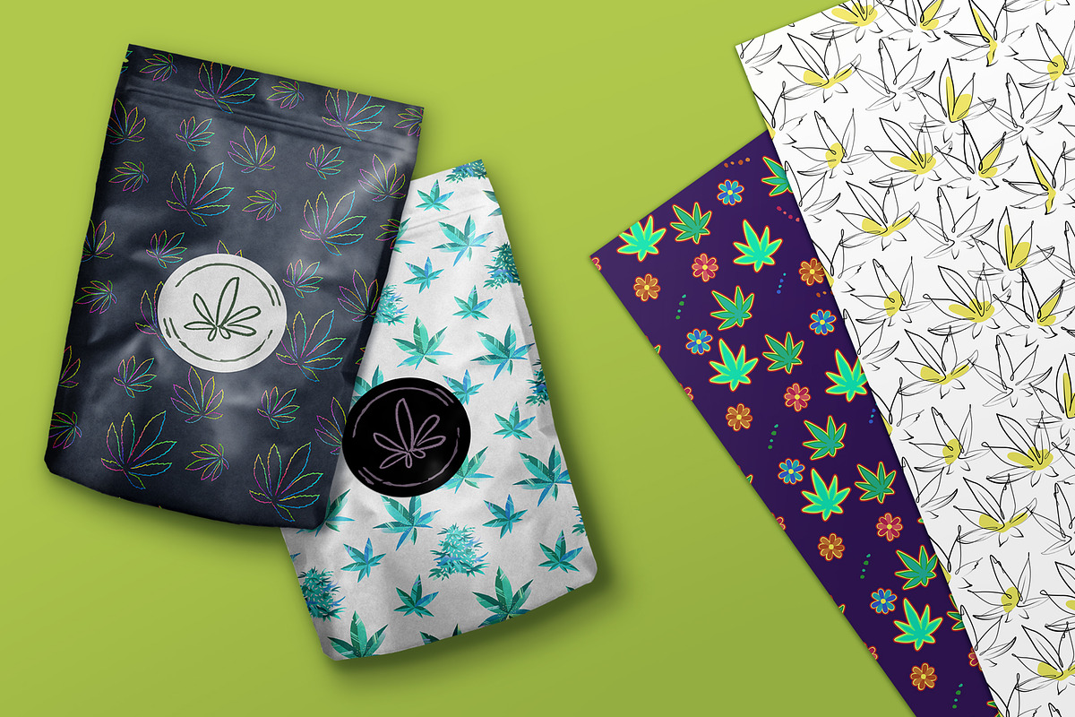 CannaPatterns, a Pattern Graphic by AlenaO (Photo 3 of 4)