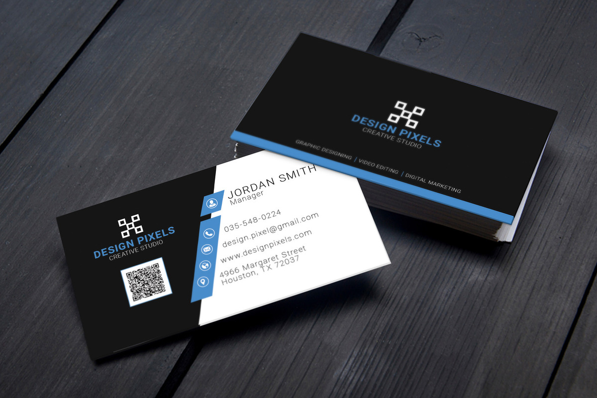 Creative Modern Business Card, a Business Card Template by Saman Osama (Photo 1 of 4)