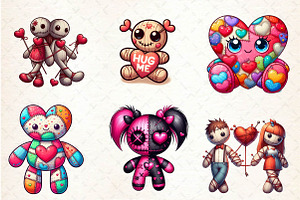 Valentine's Day Voodoo Doll Sublimat