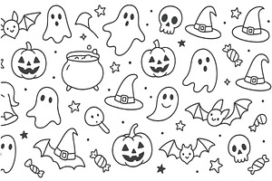 Fun and playful Halloween themed, an Illustration by ZinetroN