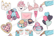 My Weekend Clipart | Self Care, an Object Illustration by GlamArtZhanna (Thumbnail 2 of 3)