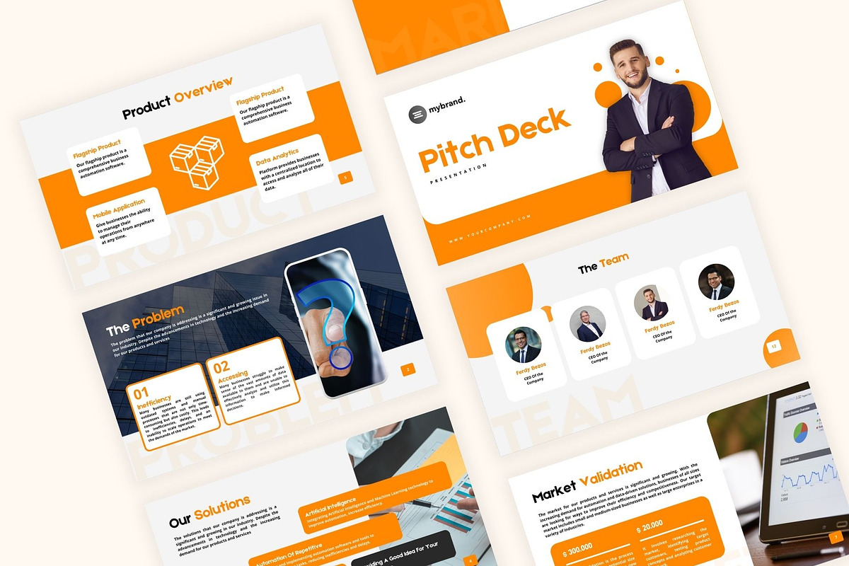 Pitch Deck - Color Combination, a Presentation Template by Jogiia Digital (Photo 3 of 6)